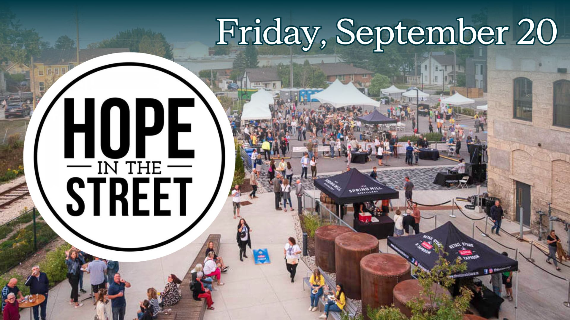 Photo of People at a street music festival called Hope in the Streets