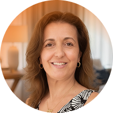 Portrait of Gabriela Wayment, administrative associate at Financial Innovators Group.