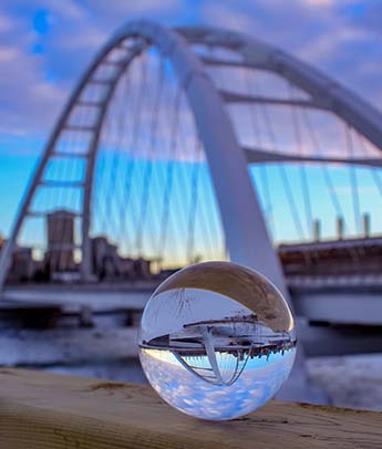 Waterdale Bridge in Edmonton Through The Looking Glass